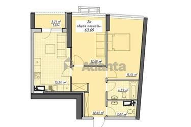 1-кімнатна квартира за адресою Курортний пров. (площа 63,7 м²) - фото 9 1-кімнатна квартира за адресою Курортний пров. (площа 63,7 м²) - Atlanta.ua - фото 9