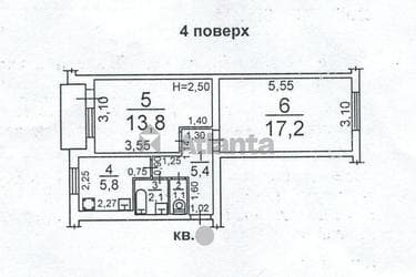 2-комнатная квартира по адресу Небесной Сотни пр. (площадь 47,1 м²) - imageAlt 11 2-комнатная квартира по адресу Небесной Сотни пр. (площадь 47,1 м²) - Atlanta.ua - imageAlt 11
