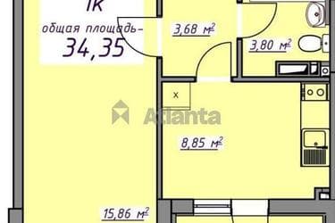 1-комнатная квартира по адресу ул. Массив 10 (площадь 34,2 м²) - imageAlt 9 1-комнатная квартира по адресу ул. Массив 10 (площадь 34,2 м²) - Atlanta.ua - imageAlt 9