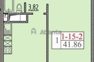 1-комнатная квартира по адресу ул. Жемчужная (площадь 41,9 м²) - фото 8 1-комнатная квартира по адресу ул. Жемчужная (площадь 41,9 м²) - Atlanta.ua - фото 8