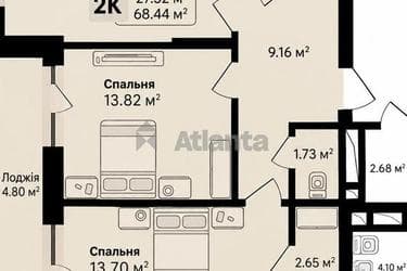 2-комнатная квартира по адресу ул. Соняшникова (площадь 69 м²) - imageAlt 26 2-комнатная квартира по адресу ул. Соняшникова (площадь 69 м²) - Atlanta.ua - imageAlt 26
