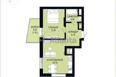 1-кімнатна квартира за адресою Щурата В. Вул. (площа 40,1 м²) - фото 18 1-кімнатна квартира за адресою Щурата В. Вул. (площа 40,1 м²) - Atlanta.ua - фото 18