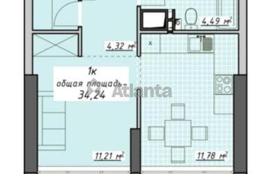 1-комнатная квартира по адресу Курортный пер. (площадь 35 м²) - imageAlt 41 1-комнатная квартира по адресу Курортный пер. (площадь 35 м²) - Atlanta.ua - imageAlt 41