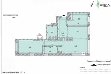 2-комнатная квартира по адресу ул. Янева (площадь 84,4 м²) - imageAlt 10 2-комнатная квартира по адресу ул. Янева (площадь 84,4 м²) - Atlanta.ua - imageAlt 10