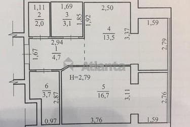 1-комнатная квартира по адресу ул. Плиева (площадь 43,7 м²) - imageAlt 43 1-комнатная квартира по адресу ул. Плиева (площадь 43,7 м²) - Atlanta.ua - imageAlt 43
