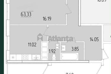 2-кімнатна квартира за адресою вул. Краснова (площа 63,3 м²) - фото 14 2-кімнатна квартира за адресою вул. Краснова (площа 63,3 м²) - Atlanta.ua - фото 14