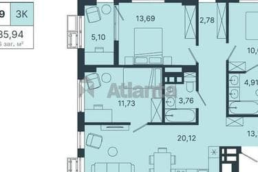 3-кімнатна квартира за адресою Щурата В. Вул. (площа 85,9 м²) - фото 40 3-кімнатна квартира за адресою Щурата В. Вул. (площа 85,9 м²) - Atlanta.ua - фото 40