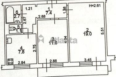 1-кімнатна квартира за адресою вул. Лук'яненка Левка (площа 54,3 м²) - imageAlt 18 1-кімнатна квартира за адресою вул. Лук'яненка Левка (площа 54,3 м²) - Atlanta.ua - imageAlt 18