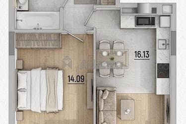 1-комнатная квартира по адресу ул. Келецкая (площадь 41,2 м²) - imageAlt 16 1-комнатная квартира по адресу ул. Келецкая (площадь 41,2 м²) - Atlanta.ua - imageAlt 16
