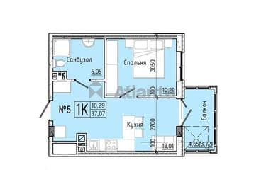 1-комнатная квартира по адресу ул. Слободская (площадь 37,2 м²) - фото 25 1-комнатная квартира по адресу ул. Слободская (площадь 37,2 м²) - Atlanta.ua - фото 25