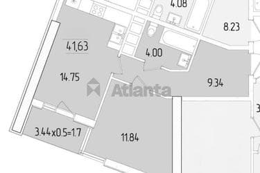 1-комнатная квартира по адресу ул. Краснова (площадь 40,6 м²) - imageAlt 10 1-комнатная квартира по адресу ул. Краснова (площадь 40,6 м²) - Atlanta.ua - imageAlt 10