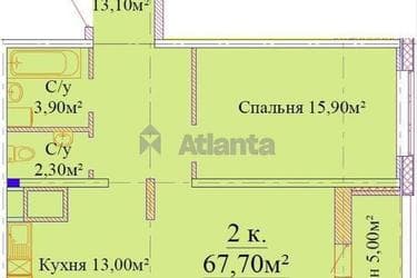 2-комнатная квартира по адресу ул. Варненская (площадь 70 м²) - imageAlt 24 2-комнатная квартира по адресу ул. Варненская (площадь 70 м²) - Atlanta.ua - imageAlt 24