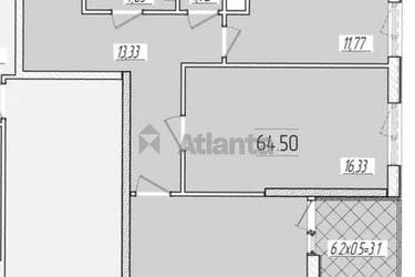2-кімнатна квартира за адресою вул. Краснова (площа 64,5 м²) - imageAlt 26 2-кімнатна квартира за адресою вул. Краснова (площа 64,5 м²) - Atlanta.ua - imageAlt 26