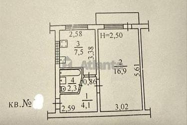 1-комнатная квартира по адресу ул. Ицхака Рабина (площадь 31,6 м²) - imageAlt 22 1-комнатная квартира по адресу ул. Ицхака Рабина (площадь 31,6 м²) - Atlanta.ua - imageAlt 22