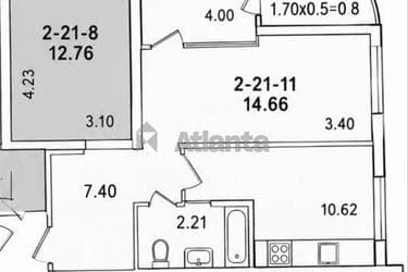 2-комнатная квартира по адресу ул. Краснова (площадь 60,7 м²) - фото 9 2-комнатная квартира по адресу ул. Краснова (площадь 60,7 м²) - Atlanta.ua - фото 9
