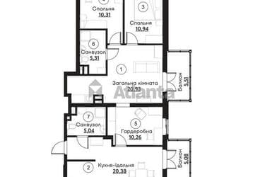 3-комнатная квартира по адресу ул. Слободская (площадь 93,6 м²) - фото 8 3-комнатная квартира по адресу ул. Слободская (площадь 93,6 м²) - Atlanta.ua - фото 8