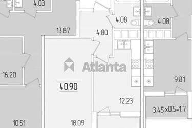 1-комнатная квартира по адресу ул. Краснова (площадь 40,9 м²) - фото 25 1-комнатная квартира по адресу ул. Краснова (площадь 40,9 м²) - Atlanta.ua - фото 25
