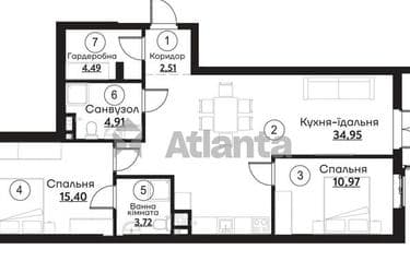 2-комнатная квартира по адресу ул. Слободская (площадь 82,0 м²) - imageAlt 8 2-комнатная квартира по адресу ул. Слободская (площадь 82,0 м²) - Atlanta.ua - imageAlt 8