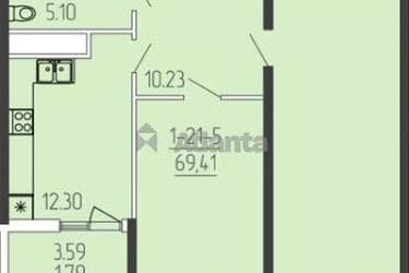 2-комнатная квартира по адресу ул. Краснова (площадь 68,9 м²) - imageAlt 14 2-комнатная квартира по адресу ул. Краснова (площадь 68,9 м²) - Atlanta.ua - imageAlt 14