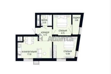 2-комнатная квартира по адресу ул. Щурата В. Ул (площадь 51,8 м²) - imageAlt 17 2-комнатная квартира по адресу ул. Щурата В. Ул (площадь 51,8 м²) - Atlanta.ua - imageAlt 17