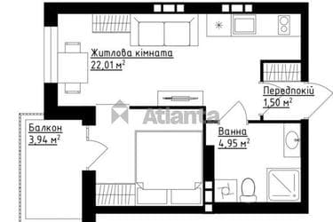 1-комнатная квартира по адресу ул. Сергея Зулинского (площадь 29,6 м²) - фото 12 1-комнатная квартира по адресу ул. Сергея Зулинского (площадь 29,6 м²) - Atlanta.ua - фото 12