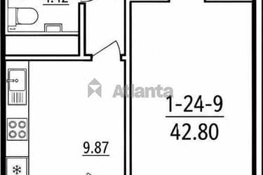 1-кімнатна квартира за адресою вул. Краснова (площа 42,8 м²) - фото 16 1-кімнатна квартира за адресою вул. Краснова (площа 42,8 м²) - Atlanta.ua - фото 16