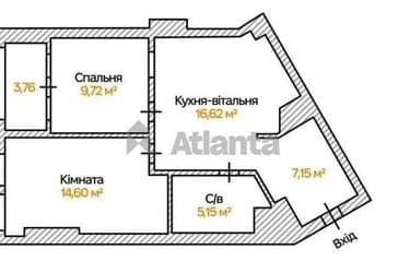 2-комнатная квартира по адресу Берестейский проспект(пр-т. Победы) (площадь 58 м²) - фото 40 2-комнатная квартира по адресу Берестейский проспект(пр-т. Победы) (площадь 58 м²) - Atlanta.ua - фото 40