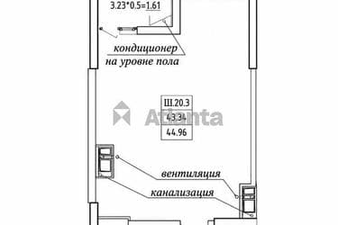 1-кімнатна квартира за адресою вул. Генуезька (площа 45,0 м²) - imageAlt 6 1-кімнатна квартира за адресою вул. Генуезька (площа 45,0 м²) - Atlanta.ua - imageAlt 6