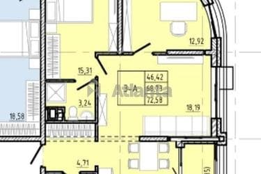 3-комнатная квартира по адресу ул. Франко Ивана (площадь 72,6 м²) - imageAlt 9 3-комнатная квартира по адресу ул. Франко Ивана (площадь 72,6 м²) - Atlanta.ua - imageAlt 9