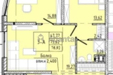 3-комнатная квартира по адресу ул. Франко Ивана (площадь 75,4 м²) - фото 6 3-комнатная квартира по адресу ул. Франко Ивана (площадь 75,4 м²) - Atlanta.ua - фото 6