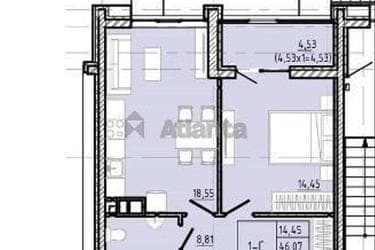 1-кімнатна квартира за адресою вул. Франка Івана (площа 50,6 м²) - фото 6 1-кімнатна квартира за адресою вул. Франка Івана (площа 50,6 м²) - Atlanta.ua - фото 6