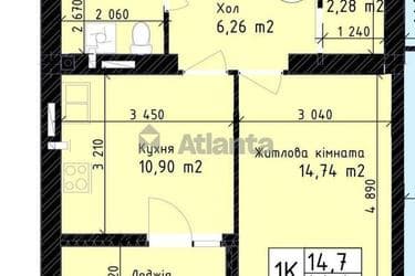 1-комнатная квартира по адресу ул. Промышленная (площадь 44,4 м²) - фото 12 1-комнатная квартира по адресу ул. Промышленная (площадь 44,4 м²) - Atlanta.ua - фото 12