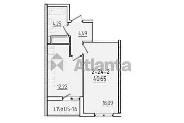 1-комнатная квартира по адресу ул. Краснова (площадь 40,3 м²) - imageAlt 11 1-комнатная квартира по адресу ул. Краснова (площадь 40,3 м²) - Atlanta.ua - imageAlt 11