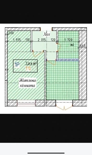 1-комнатная квартира по адресу ул. Кудряшова (площадь 37,6 м²) - imageAlt 8 1-комнатная квартира по адресу ул. Кудряшова (площадь 37,6 м²) - Atlanta.ua - imageAlt 8