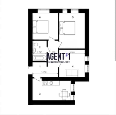 3-комнатная квартира по адресу ул. Соборная (площадь 60,5 м²) - фото 16 3-комнатная квартира по адресу ул. Соборная (площадь 60,5 м²) - Atlanta.ua - фото 16