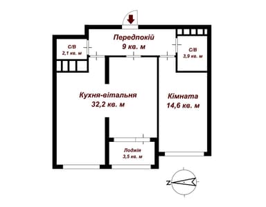1-кімнатна квартира за адресою вул. Шосе Залізничне (площа 65 м²) - фото 26 1-кімнатна квартира за адресою вул. Шосе Залізничне (площа 65 м²) - Atlanta.ua - фото 26