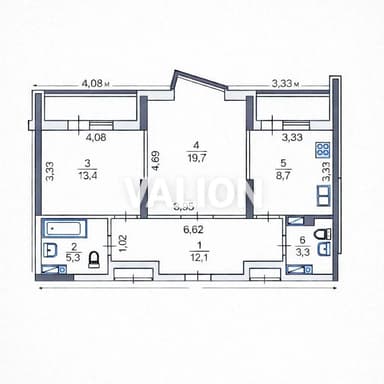 2-комнатная квартира по адресу ул. Драгоманова (площадь 69,5 м²) - фото 23 2-комнатная квартира по адресу ул. Драгоманова (площадь 69,5 м²) - Atlanta.ua - фото 23