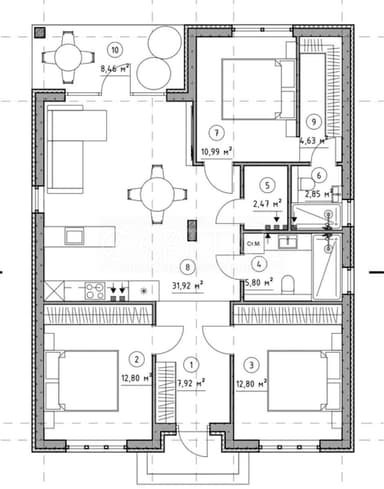 Дом по адресу ул. Европейская (площадь 100 м²) - imageAlt 8 Дом по адресу ул. Европейская (площадь 100 м²) - Atlanta.ua - imageAlt 8