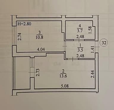1-кімнатна квартира за адресою вул. Миронівська (площа 34,9 м²) - фото 46 1-кімнатна квартира за адресою вул. Миронівська (площа 34,9 м²) - Atlanta.ua - фото 46