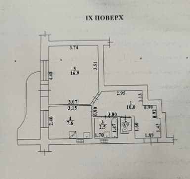 1-комнатная квартира по адресу (площадь 39,5 м²) - imageAlt 24 1-комнатная квартира по адресу (площадь 39,5 м²) - Atlanta.ua - imageAlt 24