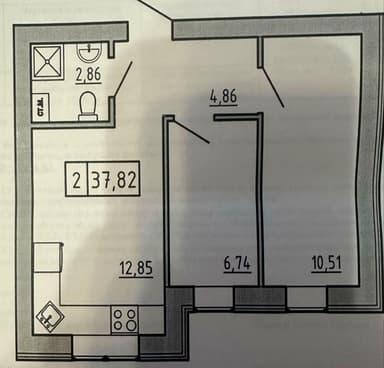 2-комнатная квартира по адресу ул. Южная (площадь 38 м²) - фото 12 2-комнатная квартира по адресу ул. Южная (площадь 38 м²) - Atlanta.ua - фото 12