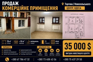 Коммерческая недвижимость по адресу ул. Торговая (площадь 78 м²) - imageAlt 15 Коммерческая недвижимость по адресу ул. Торговая (площадь 78 м²) - Atlanta.ua - imageAlt 15