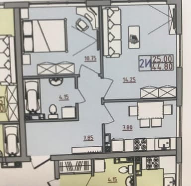 2-комнатная квартира по адресу ул. Сахарова (площадь 45 м²) - фото 34 2-комнатная квартира по адресу ул. Сахарова (площадь 45 м²) - Atlanta.ua - фото 34