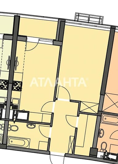 2-комнатная квартира по адресу Курортный пер. (площадь 45 м²) - imageAlt 30 2-комнатная квартира по адресу Курортный пер. (площадь 45 м²) - Atlanta.ua - imageAlt 30