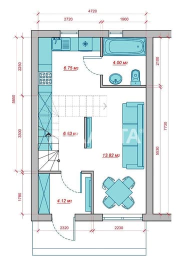 Будинок за адресою вул. Алмазна (площа 70 м²) - фото 18 Будинок за адресою вул. Алмазна (площа 70 м²) - Atlanta.ua - фото 18