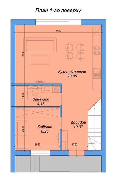 Дом по адресу ул. Фруктовая (площадь 93 м²) - imageAlt 15 Дом по адресу ул. Фруктовая (площадь 93 м²) - Atlanta.ua - imageAlt 15