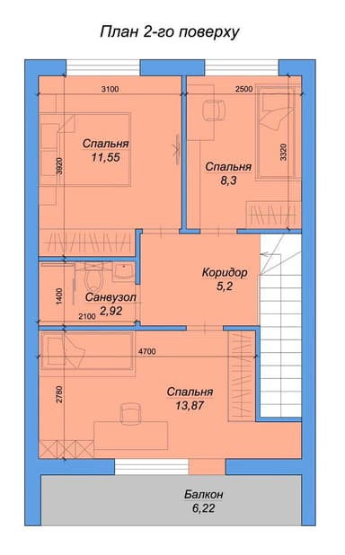 Дом по адресу ул. Фруктовая (площадь 93 м²) - imageAlt 13 Дом по адресу ул. Фруктовая (площадь 93 м²) - Atlanta.ua - imageAlt 13