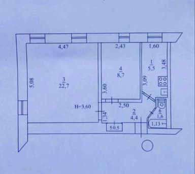 2-комнатная квартира по адресу ул. Косвенная (площадь 44 м²) - imageAlt 20 2-комнатная квартира по адресу ул. Косвенная (площадь 44 м²) - Atlanta.ua - imageAlt 20