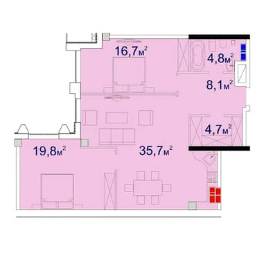 3-кімнатна квартира за адресою вул. Велика Арнаутська (площа 94 м²) - фото 29 3-кімнатна квартира за адресою вул. Велика Арнаутська (площа 94 м²) - Atlanta.ua - фото 29