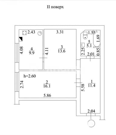 2-комнатная квартира по адресу Высокий пер. (площадь 56,1 м²) - imageAlt 22 2-комнатная квартира по адресу Высокий пер. (площадь 56,1 м²) - Atlanta.ua - imageAlt 22